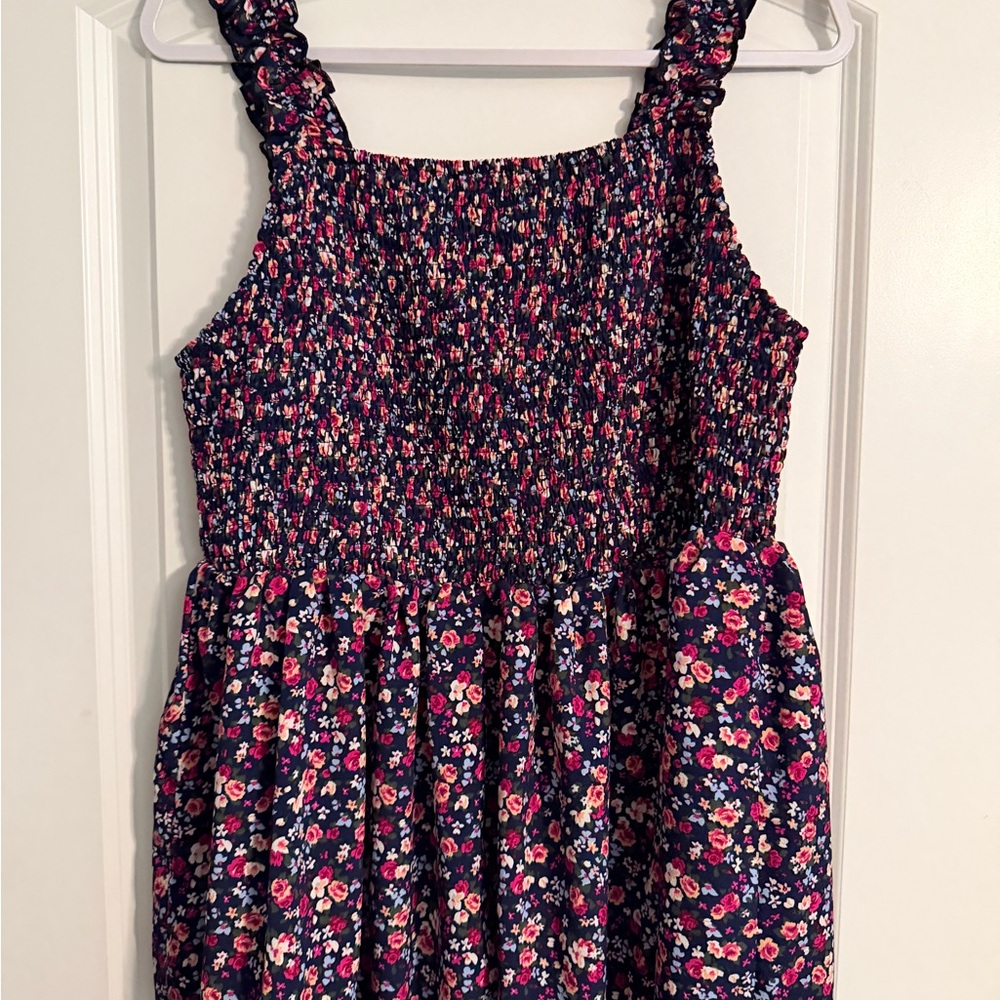 Floral Smocked Tank Top – 3XL